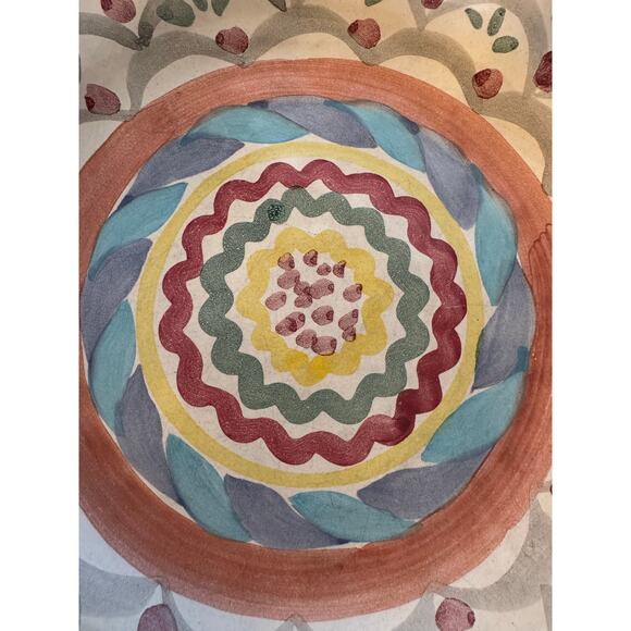 Mackenzie Childs Vintage Stoke Gabriel Fluted 11” Plate Read - Picture 9 of 10